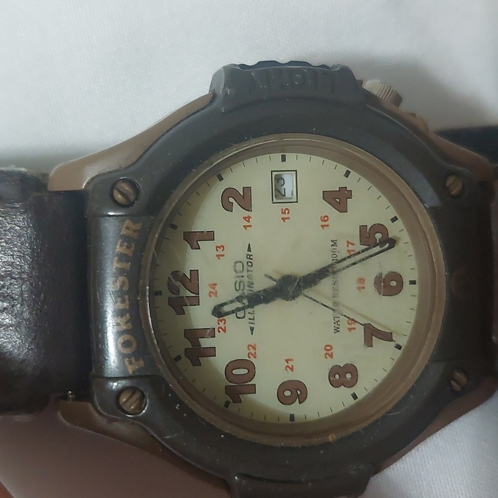 Casio Forester Black and Brown Watch